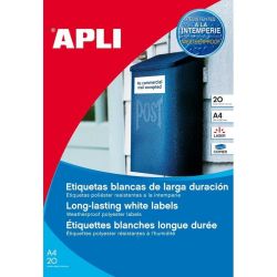 Бели водоустойчиви полиестерни етикети за лазерни принтери и копирни машини - 4 брой на лист