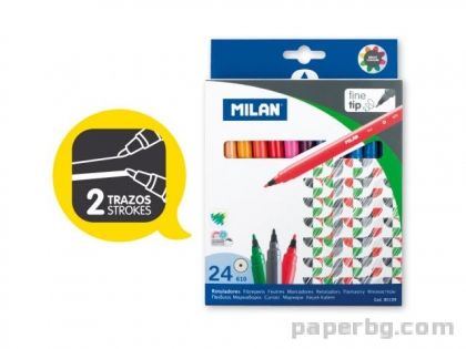 Флумастери 24 цвята MILAN