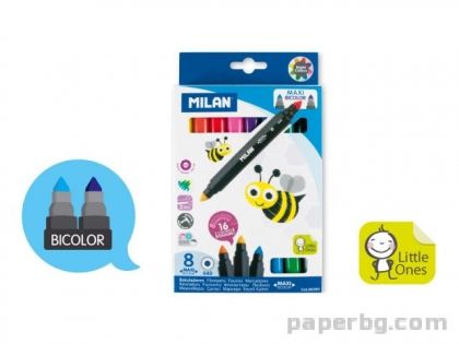 Маркери двувърхи 8 x 2 цвята