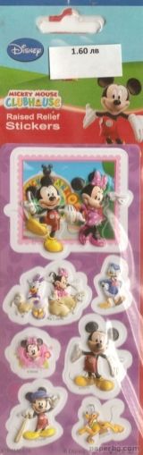 Стикери Обемни 3D - Disney - MICKEY MOUSE