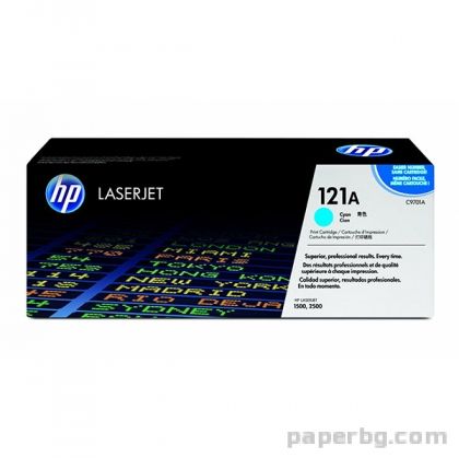 Тонер касета цветна cyan HP no. 121A C9701A