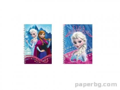 Тетрадка Frozen спирала 64 л., размери 17х24 см