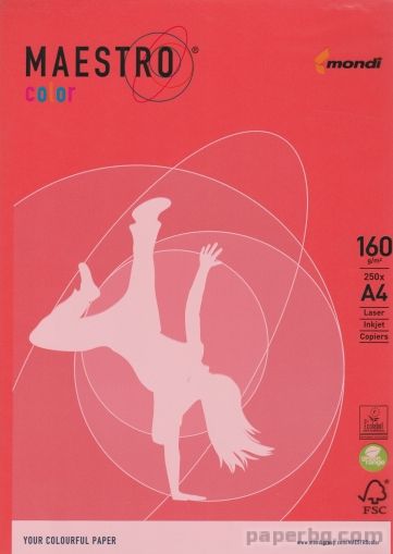 Цв.коп.х. НАСИТЕНИ 250/А4/160 gsm  - оранж (OR43)