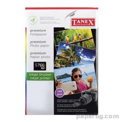 Tanex Фото хартия, A4, 240 g/m2, гланц, 25 листа
