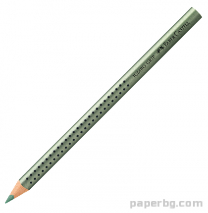 Faber-Castell Цветен молив Jumbo Grip, металик, зелен