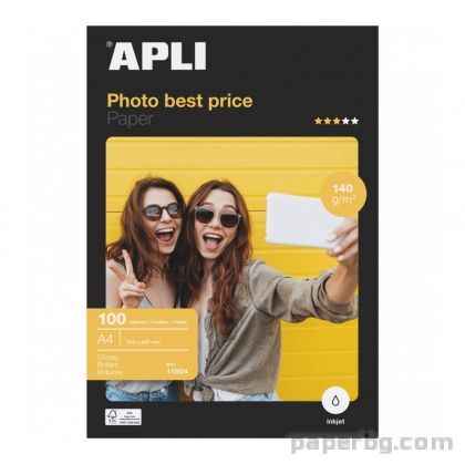 Фото хартия Best Price Гланц, А4, 140 г/м2, 100 листа