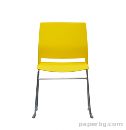  Посетителски стол Gardena M, жълт - 4 броя в комплект 