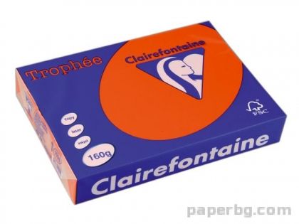 Картон коп.цв., А4, 160 г/м2, Int.Orange Trophee, 50 л.