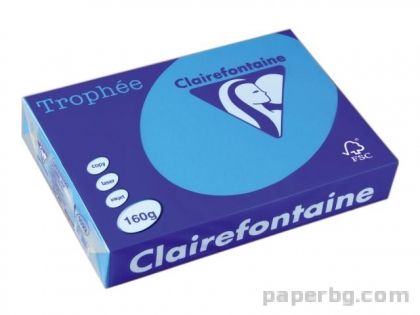 Картон коп.цв., А4, 160 г/м2, Int.Blue Trophee, 50 л.
