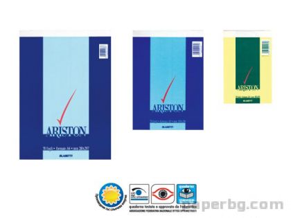 Бележник шит Ariston, А6, 70 л., 60 г/м2, каре
