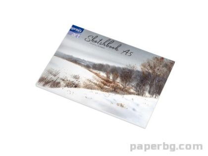 Скицник A5, 250 г/м2, 20 л, за акварел, темпера, смесена техника