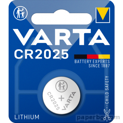 Батерия Varta Electronics Lithium CR2025 Литиева, 3V, 1 бр