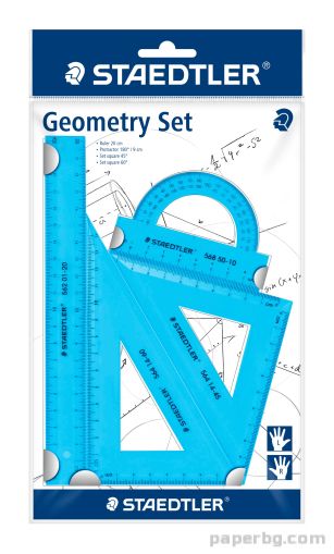Геометричен комплект Staedtler 20cm,4 части, асорти