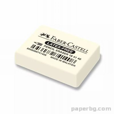 Гума за молив Faber-Castell Бял
