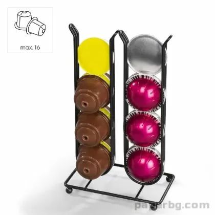 Метална стойка Xavax за капсули Dolce Gusto За 16 бр. капсули, Черен