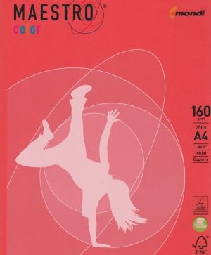 Цв.коп.х. НАСИТЕНИ 250/А4/160 gsm  - оранж (OR43)