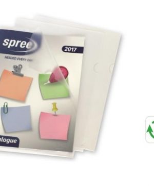 Папка джоб тип L, прозрачен, А4, РР, 10бр