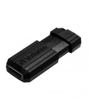 Verbatim USB флаш памет Pinstripe, USB 2.0, 64 GB, черна