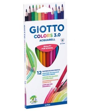 Цветни моливи GIOTTO COLORS 3.0 ACQUARELL - 12 бр.