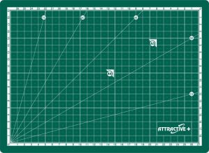 Подложка за рязане - А4 / 220 x 300 мм./  зелена