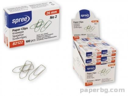 Кламери No 2, 26 мм, 100 броя, поцинковани