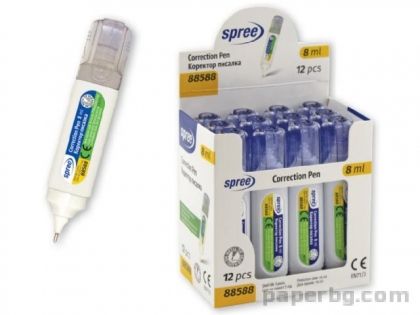 Коректор писалка 8 мл, метален връх