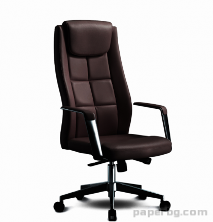 Директорски стол BOGART HB, екокожа, кафяв